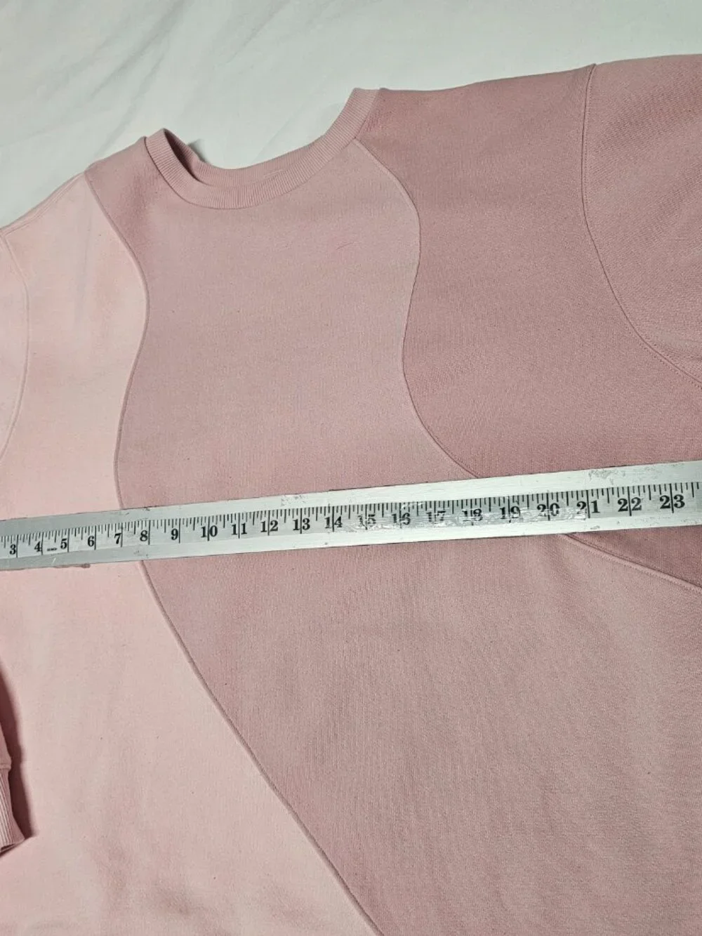 Alo Yoga Make Waves Crew Neck Women Size XL Sunset Pink Tonal